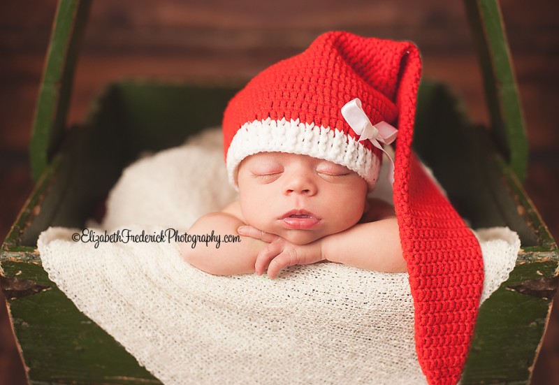 LB-Newborn-22 Santa Baby | CT Newborn Photographer Elizabeth Frederick Photography