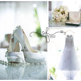 Bridal Details | Bridal Shoes, Rosaries & Dress |Waterview Monroe, CT Wedding Photographer | Manchester CT Wedding Photographer