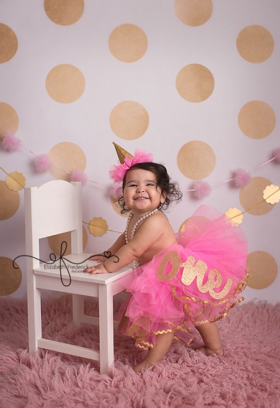 Madison | Pink & Gold Glam Smash Cake Photography Session | Cheshire ...