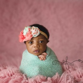 Mint & Pink Newborn Photography Session | CT Newborn Photographer Elizabeth Frederick Photography www.elizabethfrederickphotography.com