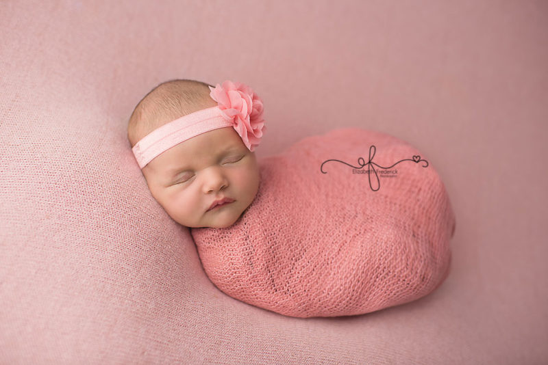 Newborn Baby Girl Photography Session | CT Newborn Photographer Elizabeth Frederick photography. Colorful & Vibrant Newborn Photography