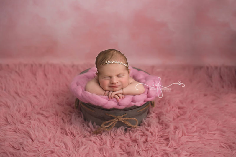 Pink & Navy Nautical Newborn Photography Session | Hamden CT Newborn Photographer Elizabeth Frederick Photography