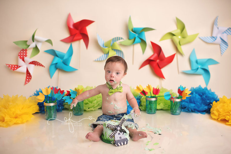 Welcome To Holland Smash Cake Session | Down Syndrome Smash Cake | Holland Birthday | Hamden, CT Smash Cake Photographer