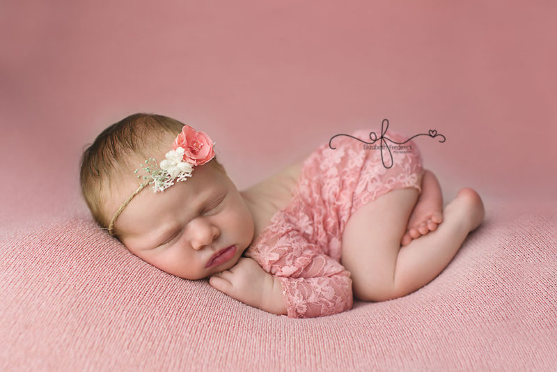 Pink Newborn photography session | CT Newborn Photography | CT Newborn Photographer Elizabeth Frederick Photography