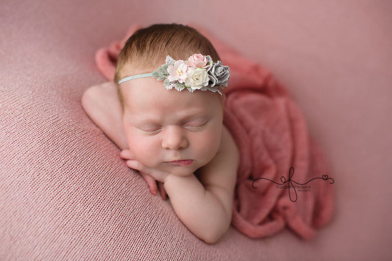Pink Newborn photography session | CT Newborn Photography | CT Newborn Photographer Elizabeth Frederick Photography
