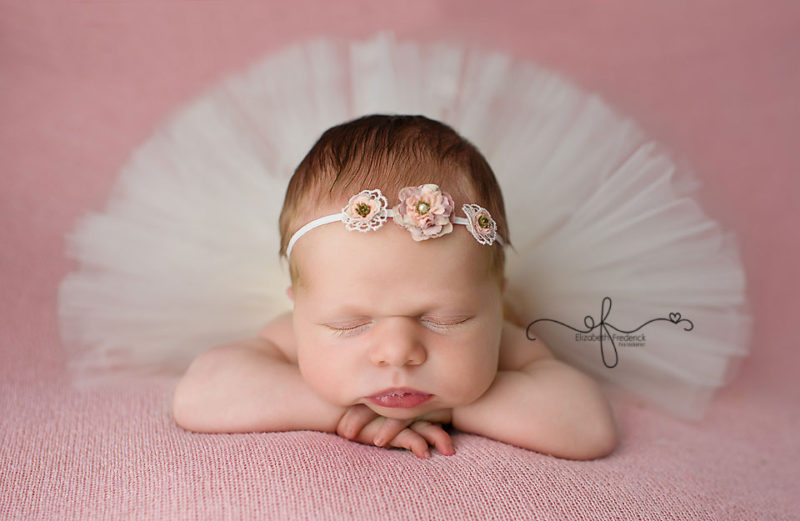 Tutu Newborn | Pink Newborn photography session | CT Newborn Photography | CT Newborn Photographer Elizabeth Frederick Photography