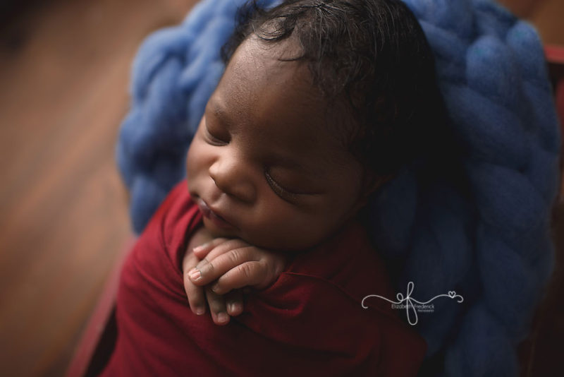 Vibrant Newborn Photography | Navy & Blue Boy Newborn Photography | CT Newborn photographer Elizabeth Frederick Photography