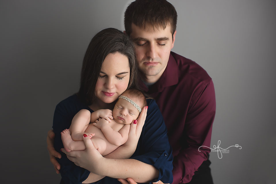 Family Pose CT Newborn Photographer Elizabeth Frederick Photography