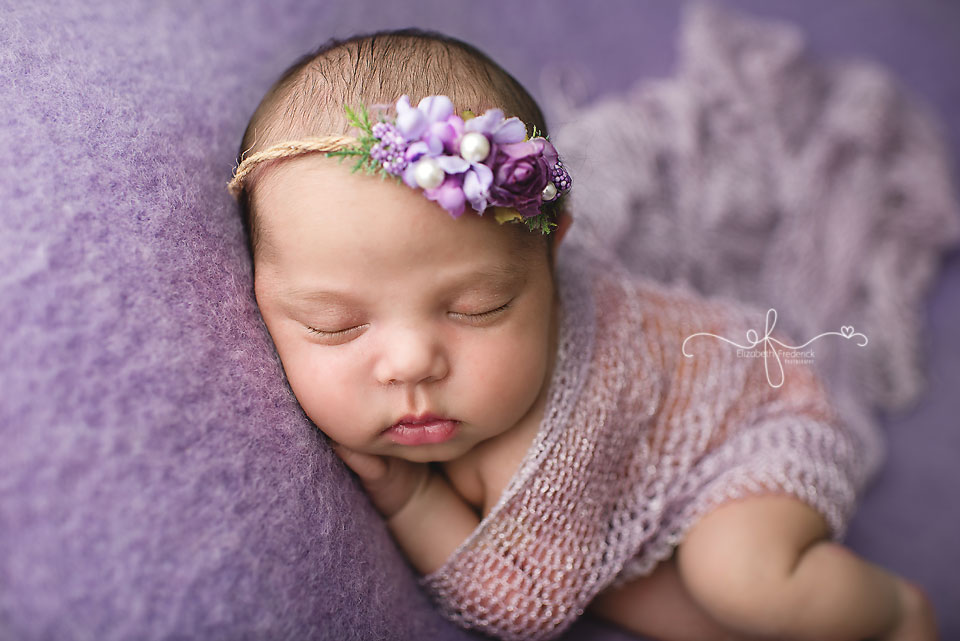 Genise | Purple Newborn Photography session | CT Newborn Photographer