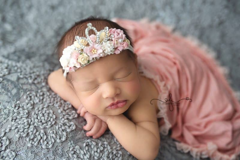 Floral CT Newborn Photography Session | CT Newborn Photographer Elizabeth Frederick Photography