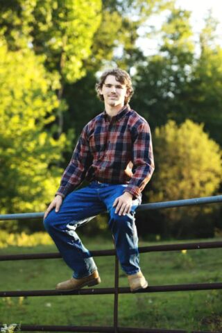 HM-Senior-22 Natural senior boy portraits on a Connecticut horse farm
