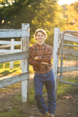 HM-Senior-25 Relaxed senior photography session on a Connecticut farm